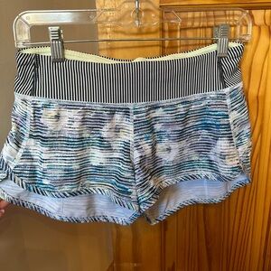 Lululemon Speed Up Short 2.5” Multicolor Stripe Size 4
